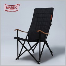 마렉스 우드핸들 롱 릴렉스 체어 (블랙 브라운) 캠핑의자 릴렉스 체어, 블랙 (BLACK)