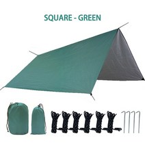 백패킹텐트 미니멀 쉘터 초경량 비박 텐트 해먹 비 방수 UV 경량 캠핑 배낭 방수포 대피소 또는 하이킹, [02] Rhombus - Blue