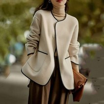 웬디 심플 디자인 모직 자켓 JK12151F