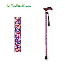 페어윈 플라워 가든 조절식지팡이 노인지팡이, 가든퍼플, 1개