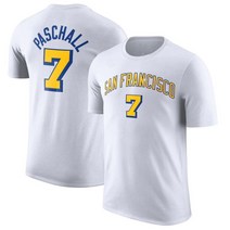 PASCHALL 7 골든스테이트 워리어스 NBA 반팔 티 셔츠 에릭 파스칼 빅사이즈 농구 스웻 셔츠 슈팅 져지 웜업