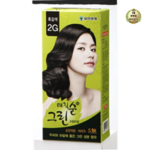 라이브잇 유한 매직순 그린 크림 염색제, 24개, 2G 흑갈색