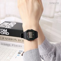 카시오 남성 여성 학생 빈티지 전자 디지털 방수 우레탄 손목 시계 그라나다