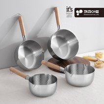 키친아트 IH 편수냄비 스텐 각종요리 인덕션사용가능, 키친아트 해머톤편수냄비_18cm