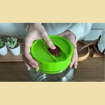 오이장아찌 발효식품 효소만들기 유리병 담금주용기 과실주 수제청담기, 1개, 빚음 과실주통 5L