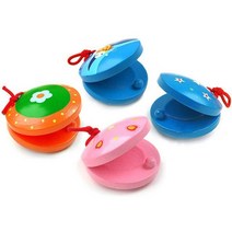 시둥마켓_아기장난감 마라카스 리듬악기세트 신나는 재미있는 아이들이좋아하는 돌선물 사랑의 는놀이 원목 탬버린 음악교구 캐스터네츠 돌장난감, 여아용(랜덤)