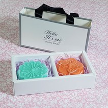 천연비누 2구 쇼핑백 일체형 포장박스 (3개)