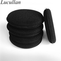 차량용 스펀지 스펀지패드 타월세트 폴리싱 lucullan 10 팩 울트라 파인 리파인드 폼 리케이터 자동 관리 도구 크림 또는 페이스트 왁스와 함께 사용하기 위한 스폰지, 블랙 소프트 10개