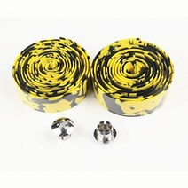 그립 MTB 핸들 바 테이프 산악 자전거 도로 코르크 랩 리본 플러그 사이클링, 02 YELLOW