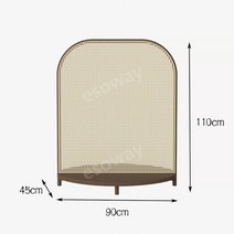 발리 라탄 파티션 이동식 칸막이 가벽 인테리어 소품, 월넛 S