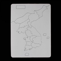 쥬크박스 종이퍼즐[우리나라지도](4개세트)종이퍼즐, 중(가로21cm세로28cm), 1개