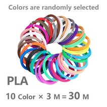 3D프린터재료 3D프린터필라멘트 HONGMAN 3D 펜용 프린팅 재료 PLA 필라멘트 30m 100m 1.75mm, 01 30Meter 10 Color