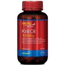 [뉴질랜드직구] Microgenics DHA 아스타잔틴 크릴 오일 1000mg 60capsules 1PACK, 상세참조, 수량