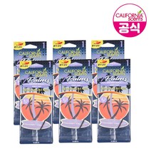 [캘리포니아센트] 팜스페이퍼 몬테레이바닐라향 (6입) 차량용 방향제, 6개