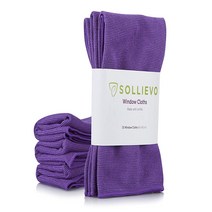 Sollievo Microfiber Glass Cleaning Cloth (3 Pack) - Lint Free Streak Free Eco TowelsThat Clean with, 1