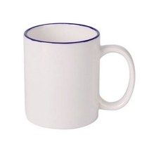 시라쿠스 뉴욕 일자 머그 300ml, 블루, 1개