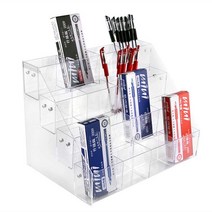 펜 진열대 계단식 진열 펜 대형 필기구 진열대 문구점, 상세 페이지 참고, 3층 12칸