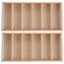 안경케이스 휴대용 안경집 안경 디스플레이 선글라스 보관 맞춤형 나무 2 개입