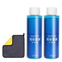 SEAMETAL-100ml 농축 세차 액체 다기능 자동차 청소 샴푸 비누 거품 수건 키트 액세서리, WHITE, CHINA