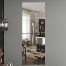 잘깨지지않는 안전 아크릴거울 4p 포인트 심플 벽부착 가게 어린이집 유리아닌 식당