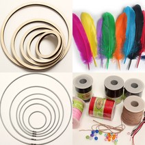 드림캐쳐 드림캐쳐재료 드림캐쳐만들기, 드림캐쳐_링반제-6cm(2개)