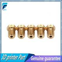 프린터부품 호환 FYSETC-3D 프린터 노즐 V6 5 개 3D 용 Hotend E3D 타이탄 J-헤드 핫 엔드 압출기 1.75mm 필라, [04] 0.5mm, 04 0.5mm