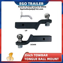 egotrailer 2inch drop towbar tow bar ball mount tongue hitch tra iwith trailer towball ball and hitc, 2인치 볼로