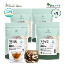 계피 생강 차 티백 계피생강 생강계피 티 효능 효과 식약처 HACCP 인증 50개입, 4팩