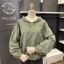 보니스팍스 NC02 반지퍼 후드 블라우스 A38BL300