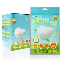 웰클린 황사 방역 마스크 대형 KF94, 50개입, 1개