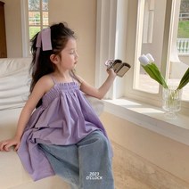 [아꾸꼬] 아동어클락끈원피스