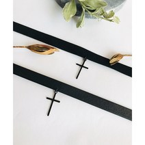 남자초커 블랙십자가 남자 아이돌 패션 남여공용 [뉴핑크플레이스]