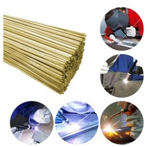 용접봉 인두기 주물 알미늄 동 스텐 CO2 10PCS 구리 낮은 융점 중대한 Weldability 내식성 필요 없음 땜납 분말 공조 용접, [03] 50cm x 1.6mm 10pcs, [01] Brass