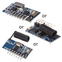 433MHz RF 송신기 및 수신기 모듈 무선 4 채널 출력 링크 키트, 녹색