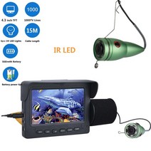 Maotewang 비디오 어군 탐지기 4.3 인치 ips lcd 모니터 6pcs led 야간 낚시 카메라 키트 겨울 수중 얼음 낚시, 30m 케이블
