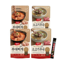 동원 양반 통참치부대찌개 460g 4팩 + 소고기무국 460g 2팩 +불닭소스스틱16g 1개, 2세트