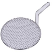 자이락 스텐망 손잡이 원형 캠핑 주방 석쇠, 1개