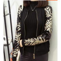 Makone 상표등록 큰옷 빅 스타일리쉬 컬러 스팽글 자수 빤짝이 재킷