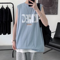 주니어조끼 23 여름 와이드 루즈핏 등 하트 민소매 티셔츠상의 반팔 청소년 트렌드 4993910286