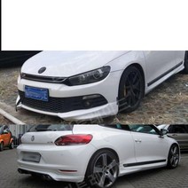 09-11 시로코 Scirocco 전면 랩 서라운드 테일 립 사이드 스커트, 싱글팩, A 09-11년식  프론트 코너 1쌍, 1개
