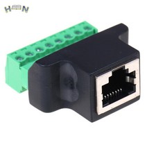 이더넷 RJ45 암스크류 터미널 8 핀 CCTV 디지털 DVR 어댑터 커넥터 1 개입, 한개옵션0