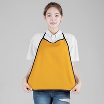오투라이프에이프런 손님용 앞치마 - 스토퍼(목끈조절), 옐로우