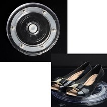 회전 진열대 레고 행사 매대 향수 전시대 아크릴 악세사리 받침대 피규어 원판 투명 검정, 제품선택, 투명 - 소