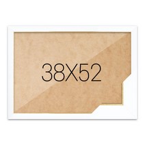 퍼즐액자 38x52 고급형 슬림 엣지화이트, 단품