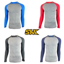 SNK 스니키 투톤 언더티 야구 언더셔츠 사계절 쿨론 긴팔 이너웨어 국내제작 스포츠웨어 4컬러