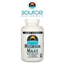 소스내츄럴스 말산 마그네슘 말레이트 필수 미네랄 Magnesium Malate 200캡슐