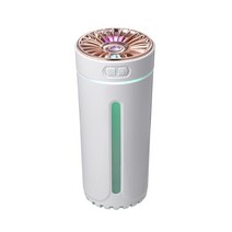 차량용가습기휴대용 300ml 초음파 가습기 USB 자동차 공기 청정기 미스트 메이커 포거 다채로운 LED 야간, 01 White