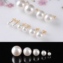 14k 스와로브스키 진주 귀걸이