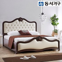 동서가구 다니엘 Q 빈티지 엔틱 퀸침대(9존독립), 월넛