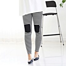 여성 스프라이트 무릎 패치 포인트 쫄바지 레깅스